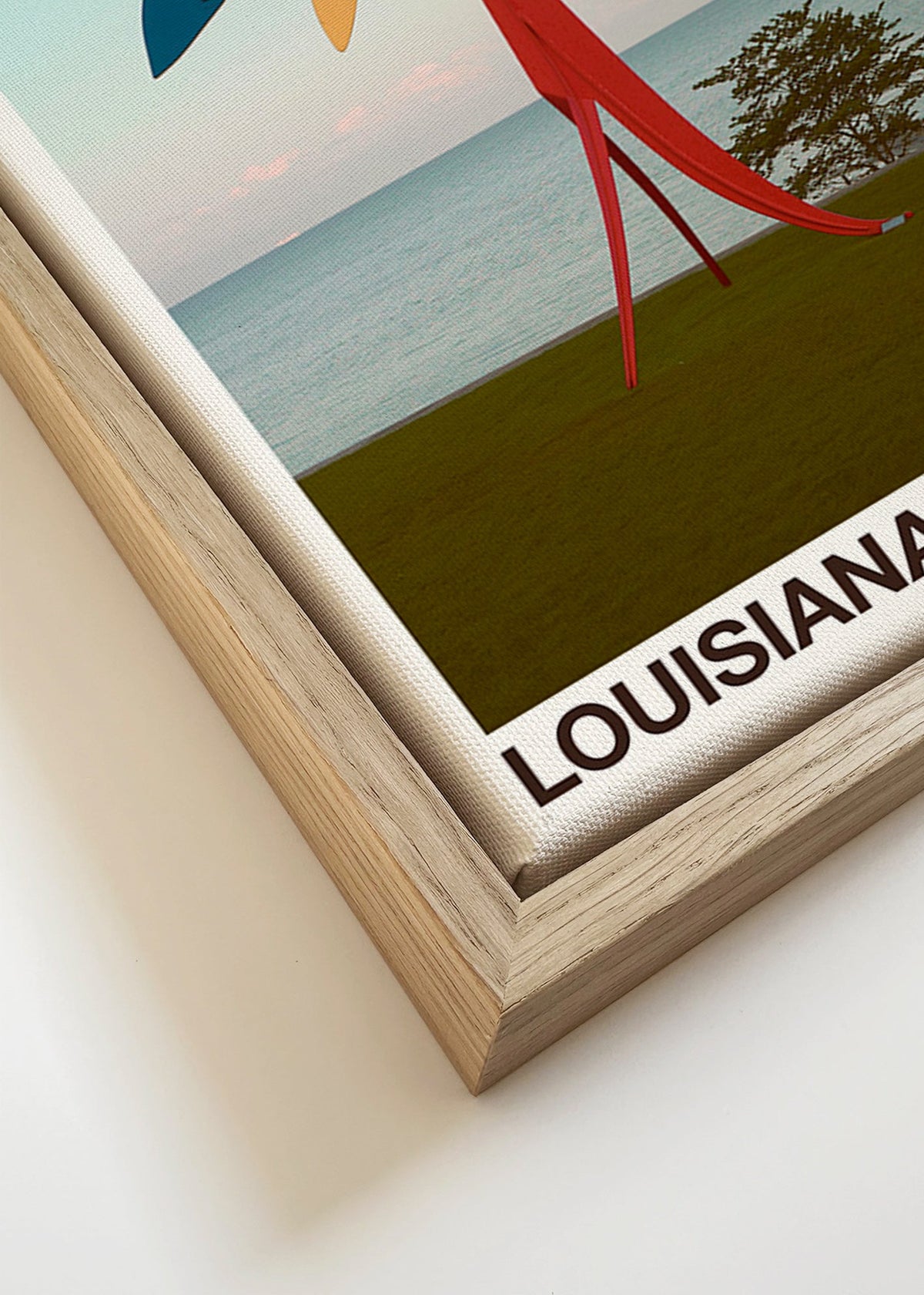 Poster de viagem Louisiana com mobile escultórico
