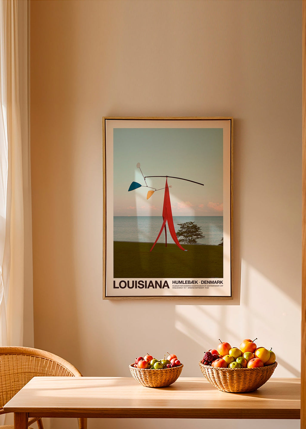 Poster de viagem Louisiana com mobile escultórico