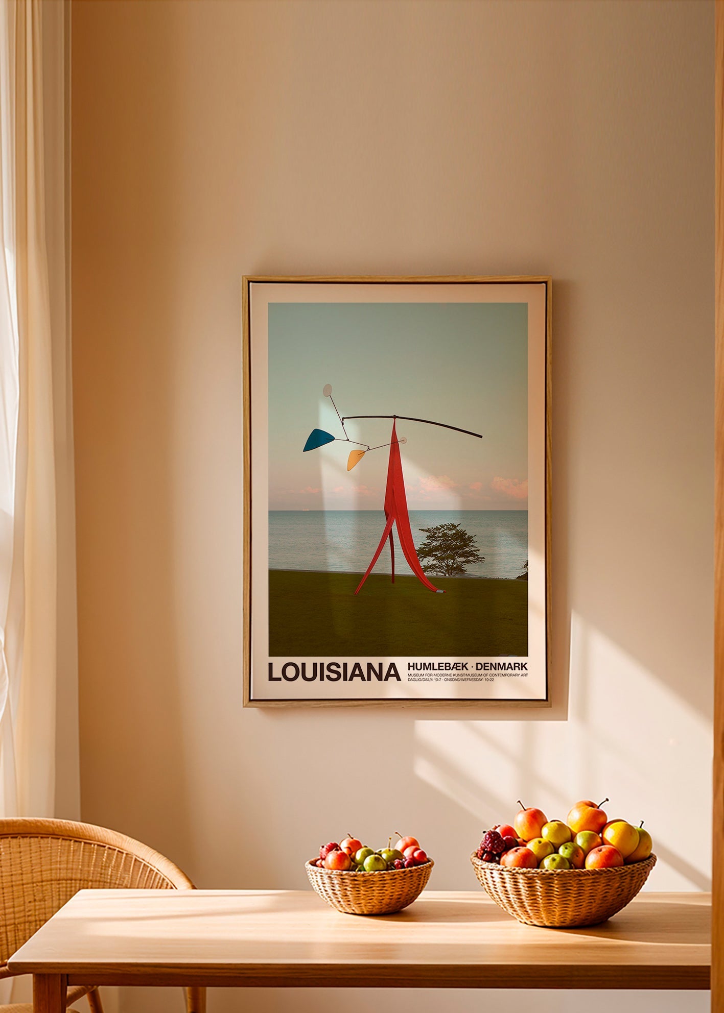 Poster de viagem Louisiana com mobile escultórico