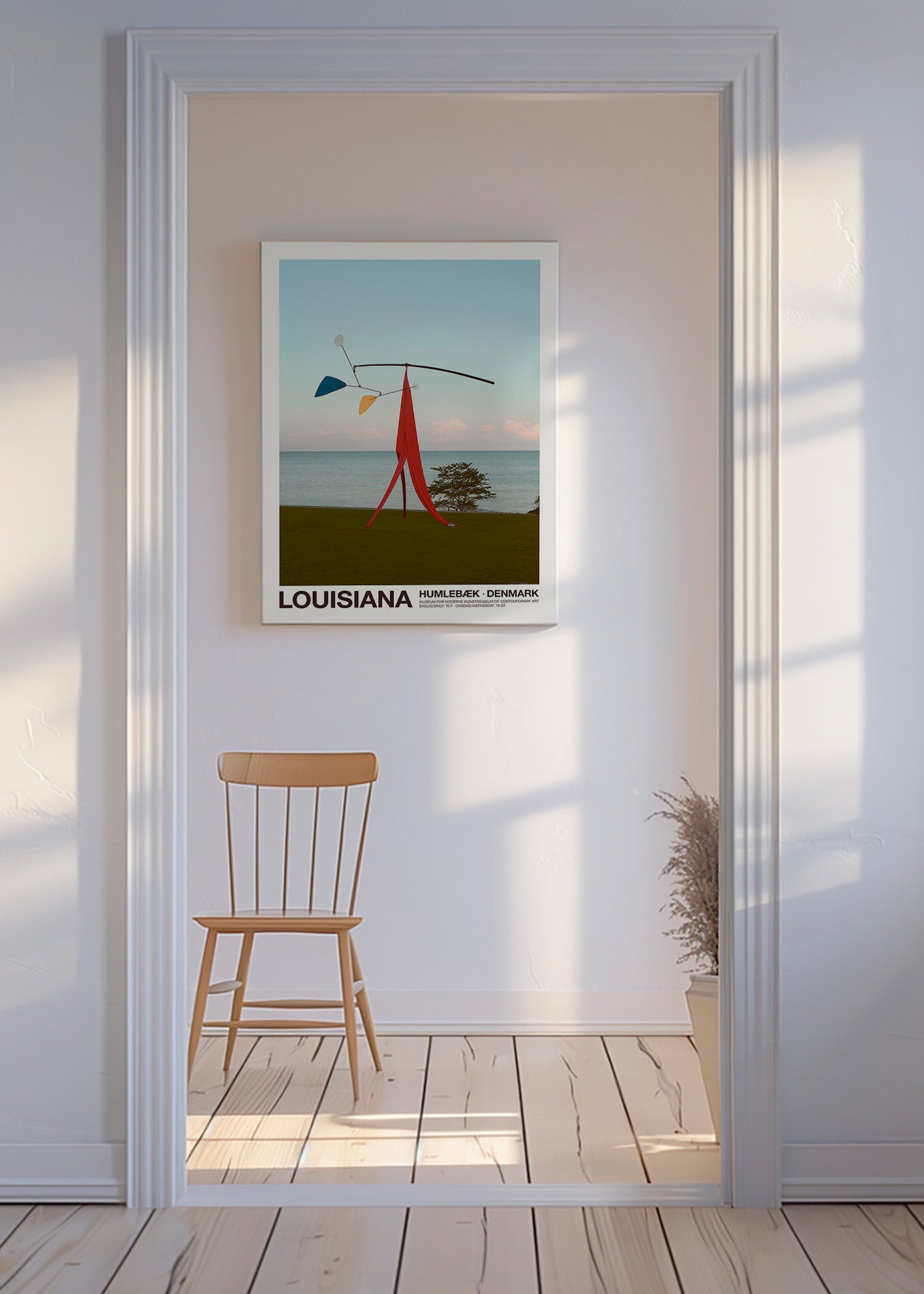 Poster de viagem Louisiana com mobile escultórico
