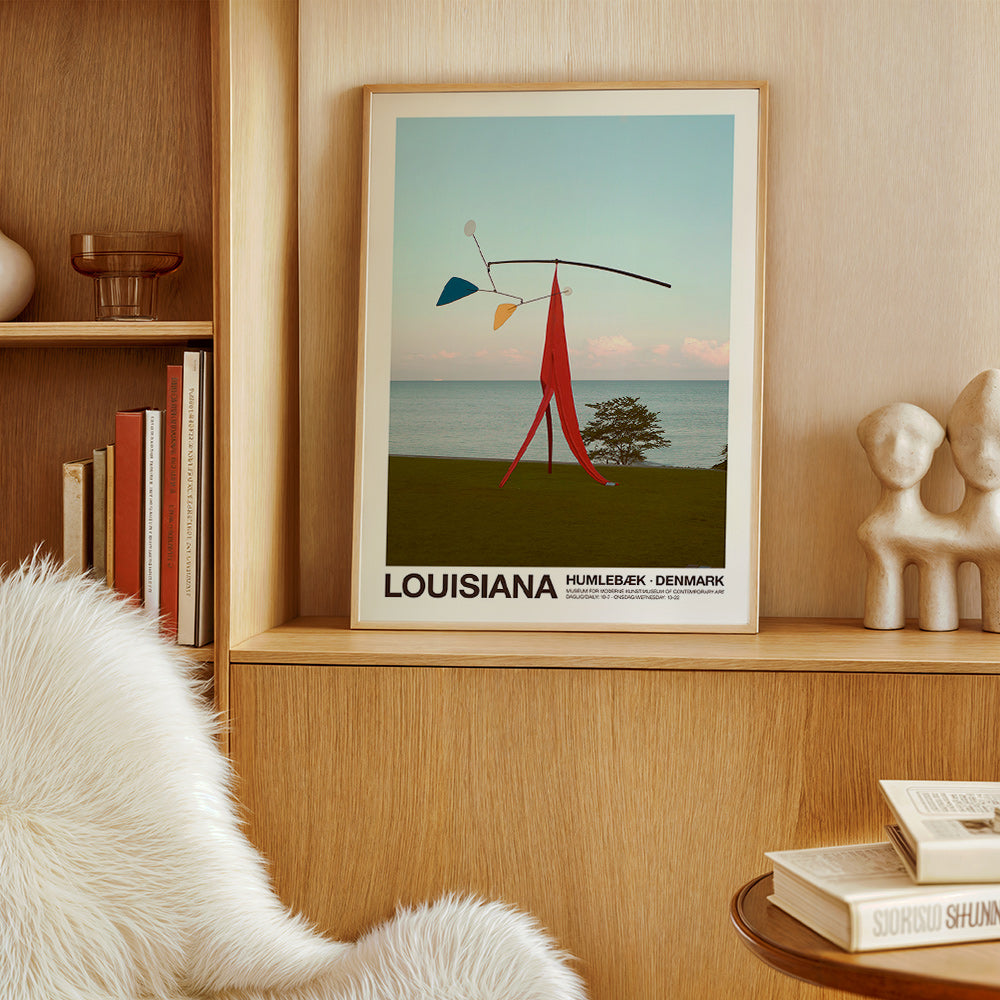 Poster de viagem Louisiana com mobile escultórico