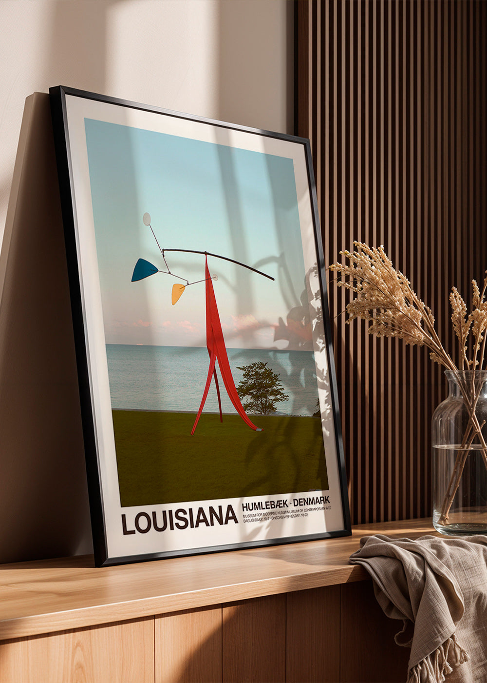 Poster de viagem Louisiana com mobile escultórico