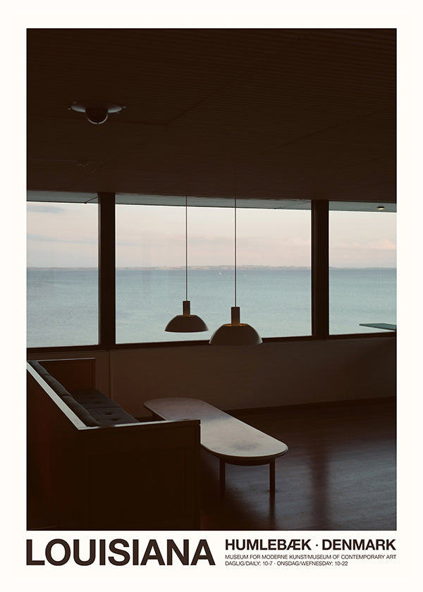 Quadro de cidades com vista para o mar