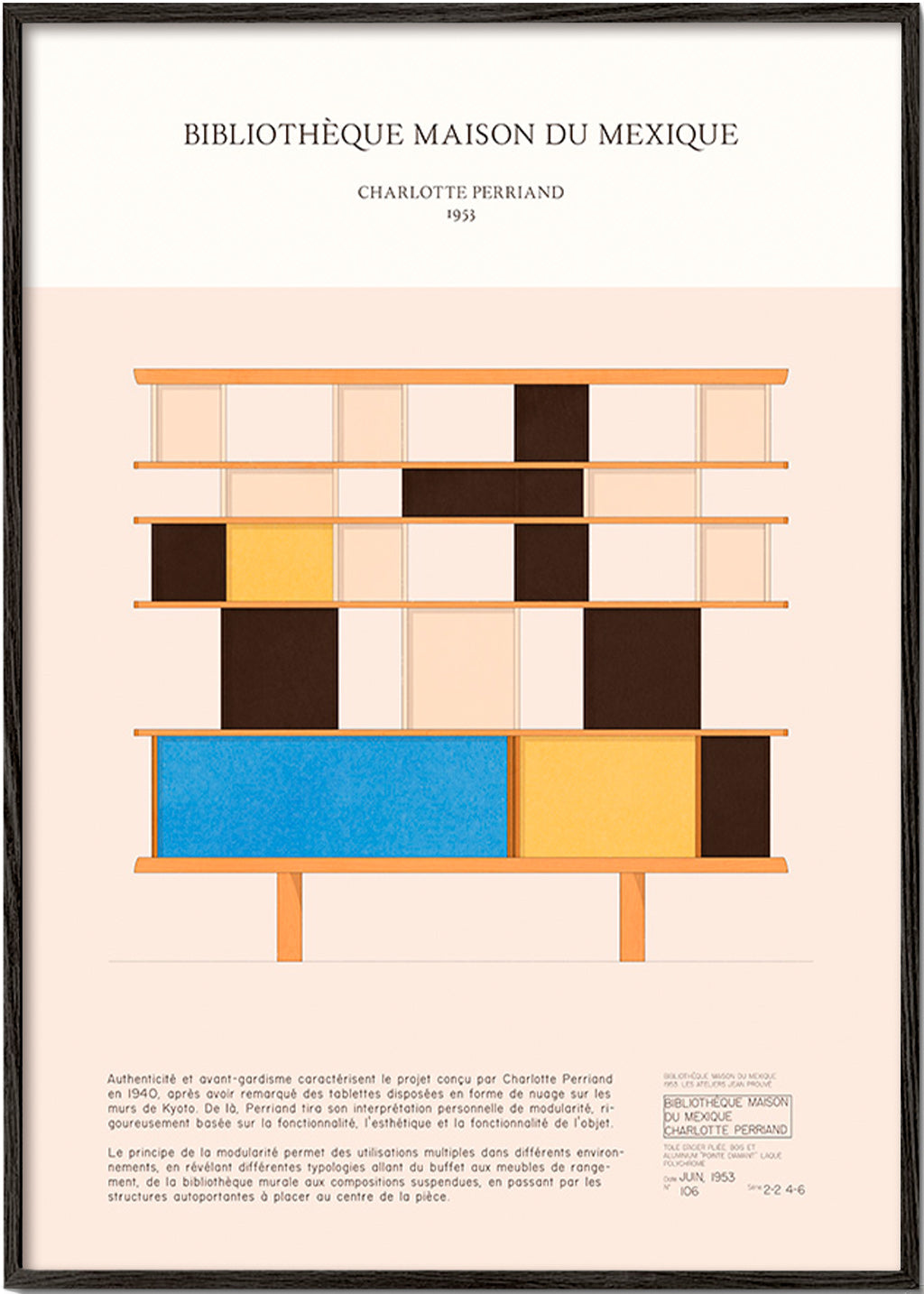 Ilustração estante modular 1955