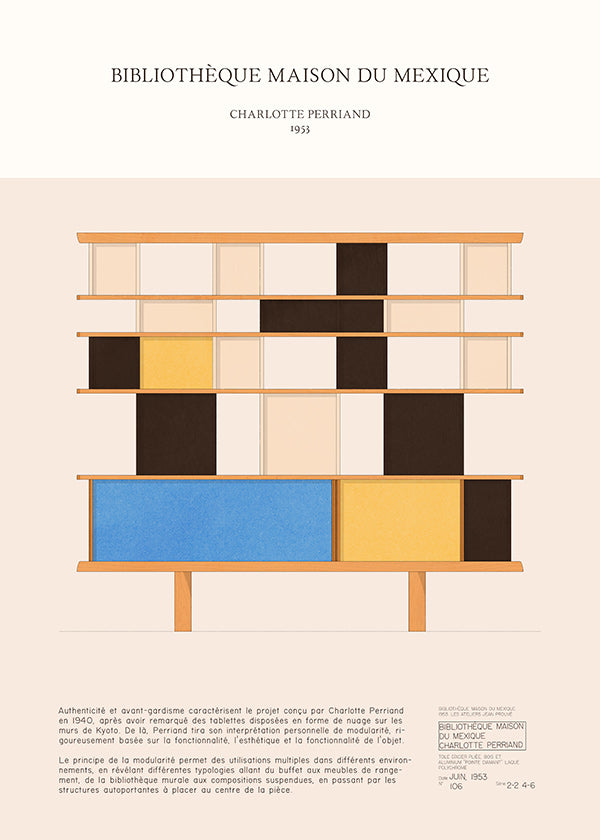 Ilustração estante modular 1955