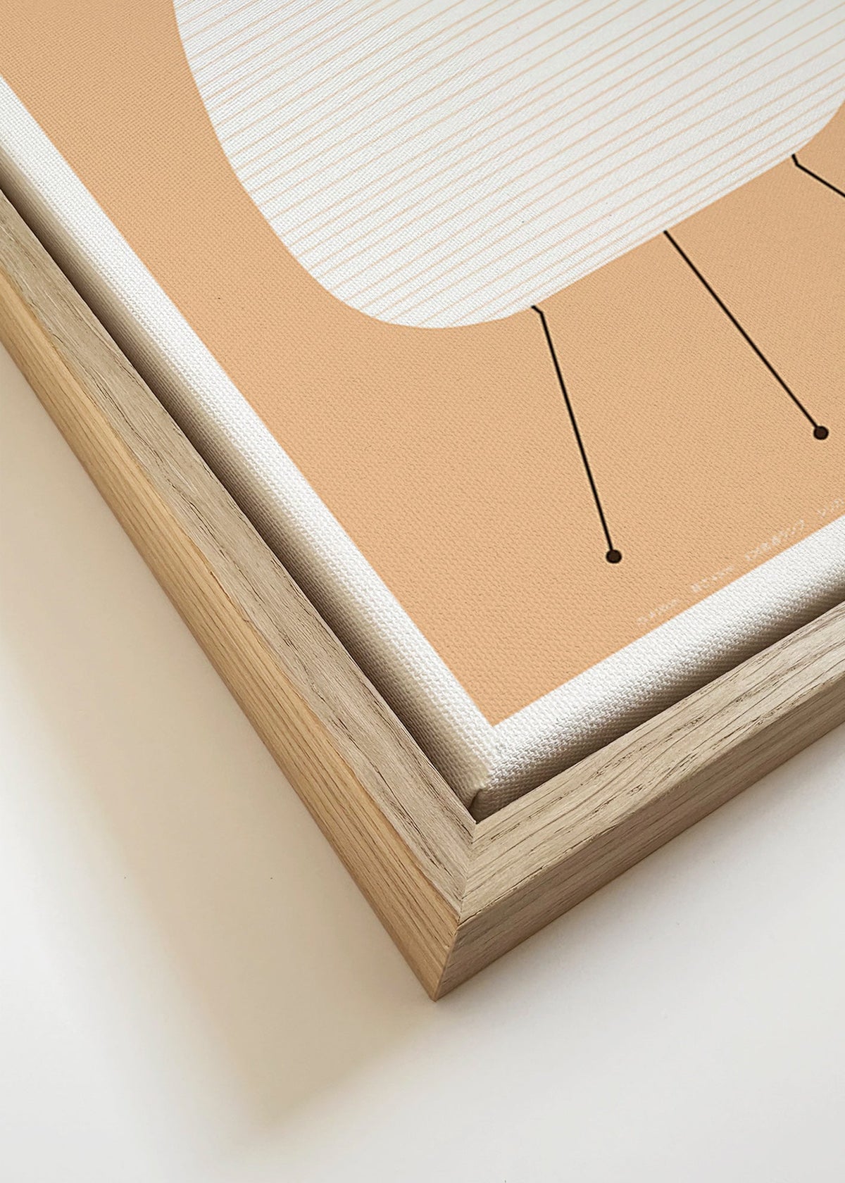 Quadro minimalista Noguchi lâmpada Akari