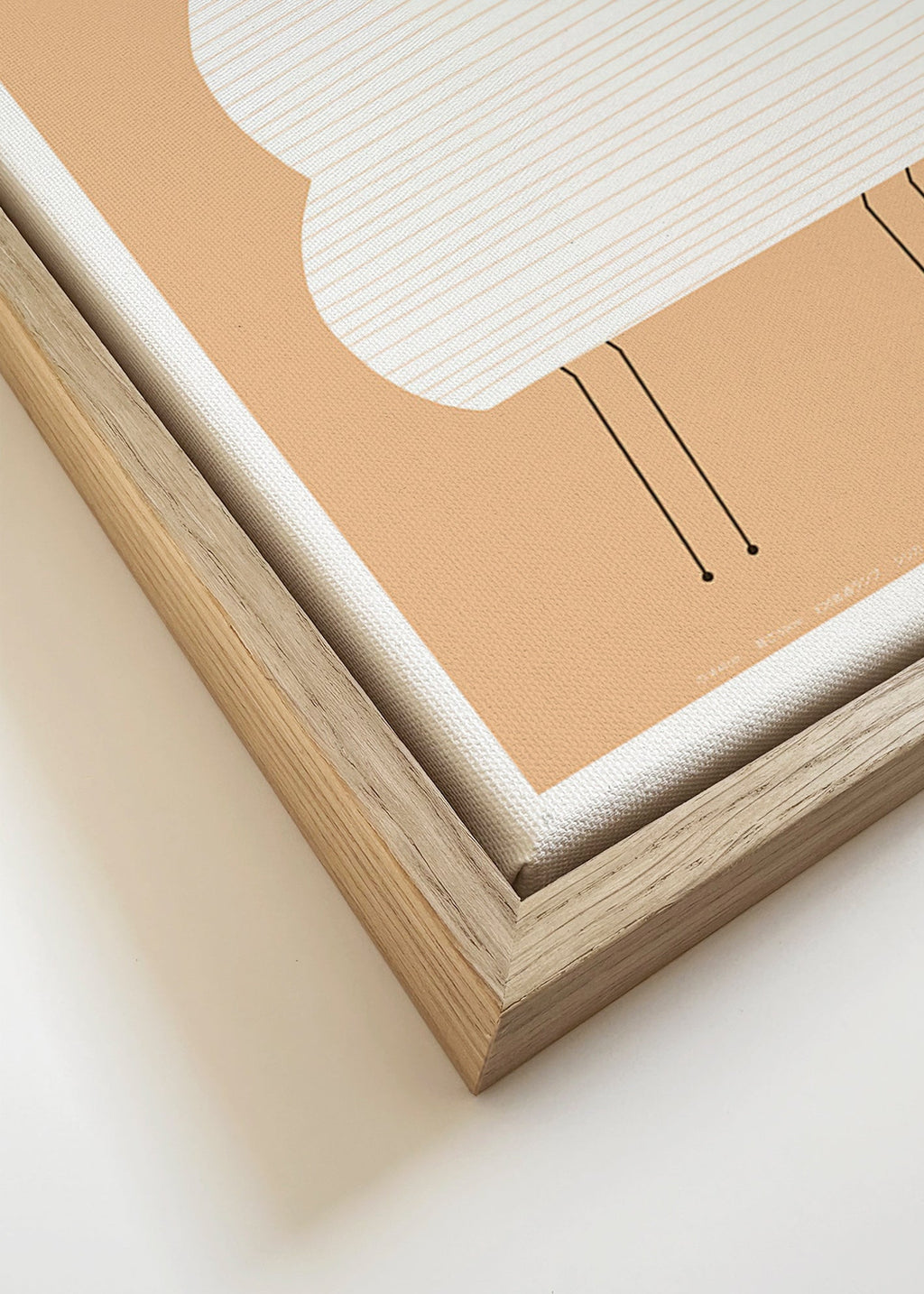 Ilustração Noguchi Akari em linhas minimalistas