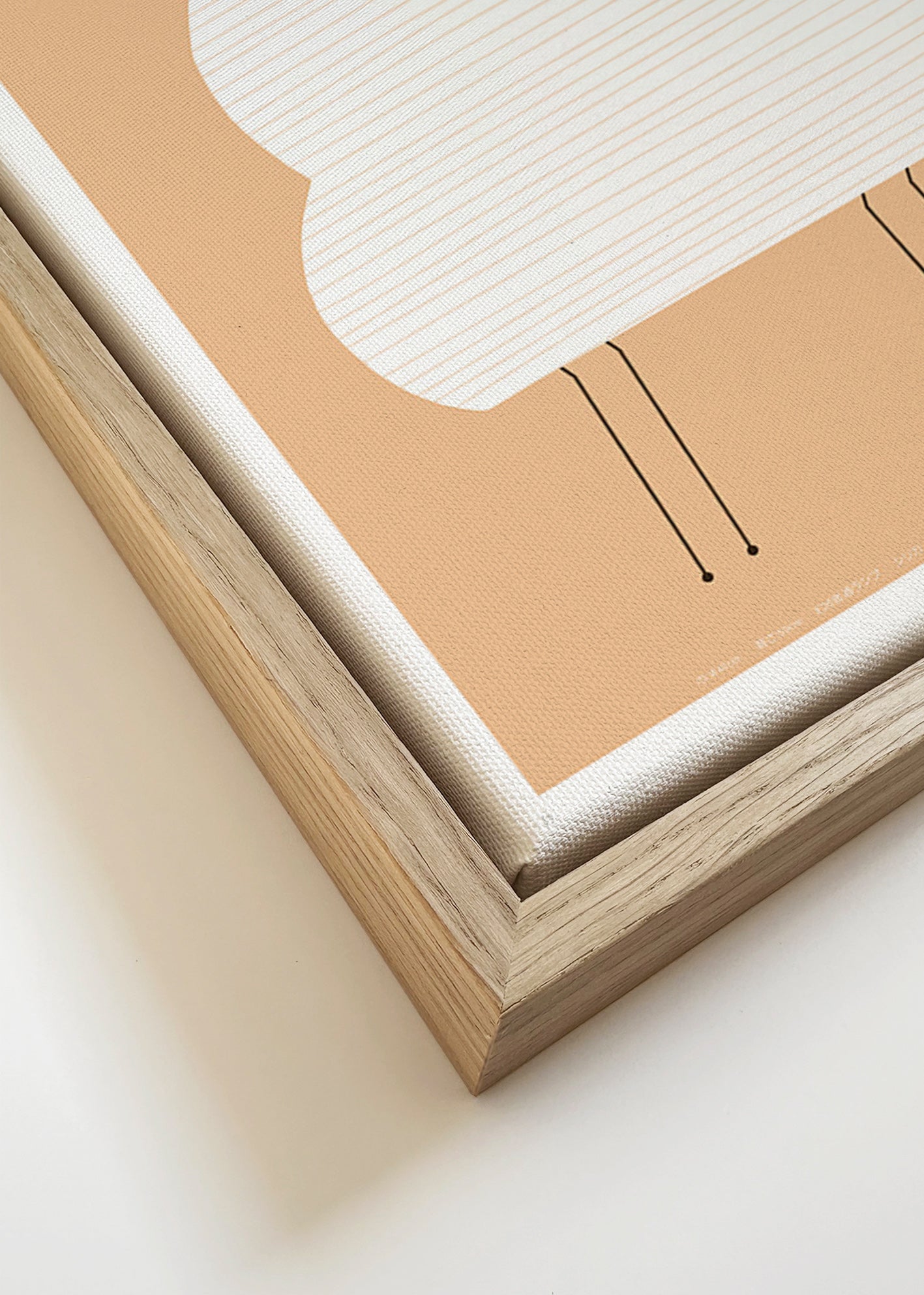 Ilustração Noguchi Akari em linhas minimalistas