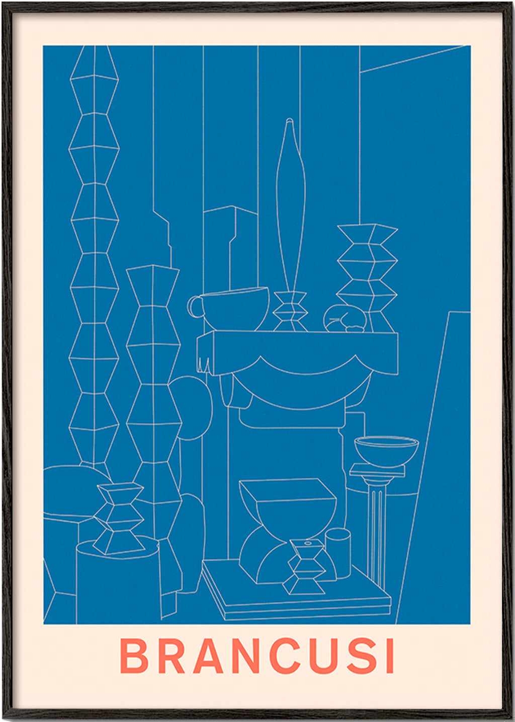 Ilustração geométrica Brancusi