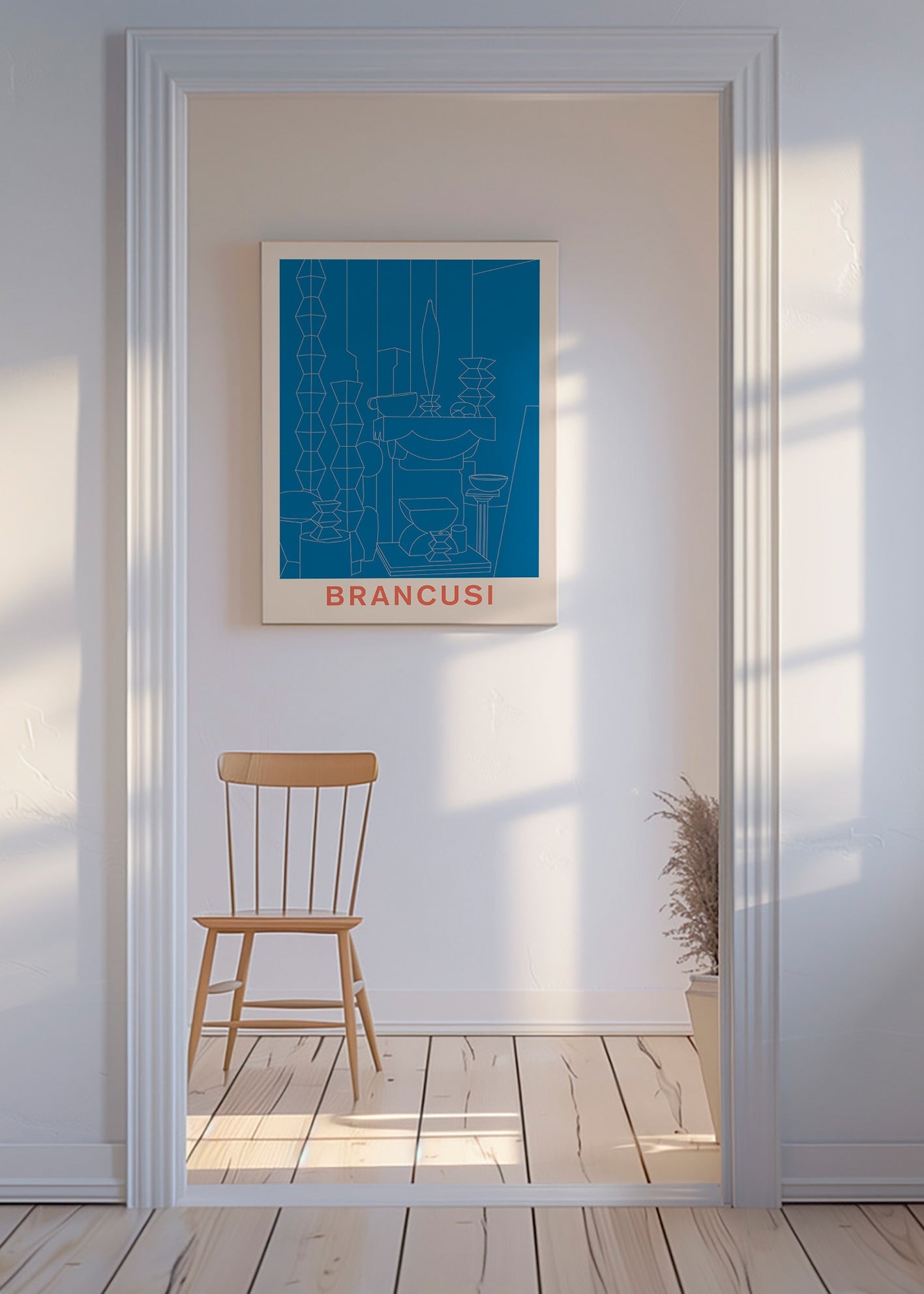 Ilustração geométrica Brancusi