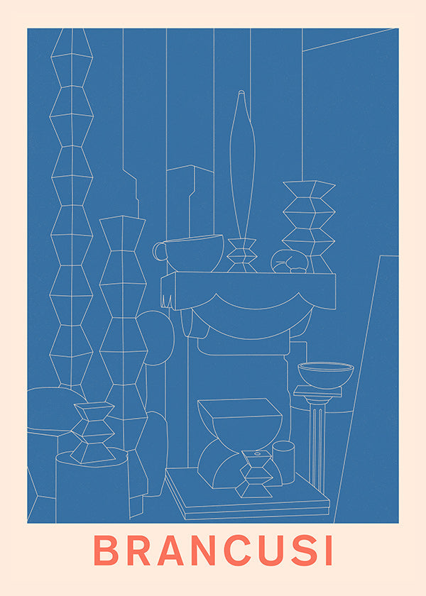 Ilustração geométrica Brancusi