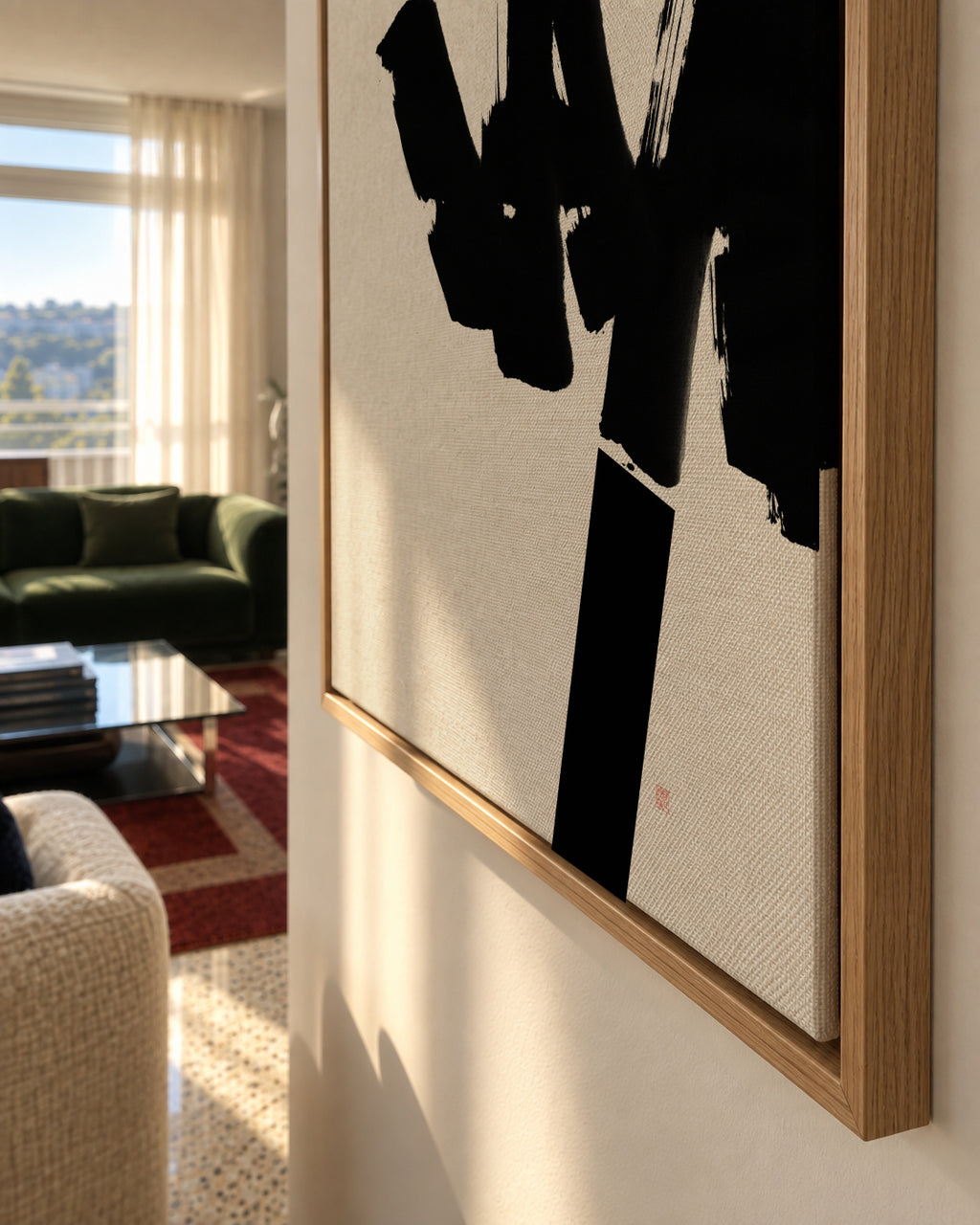Construction - Framed canvas detail