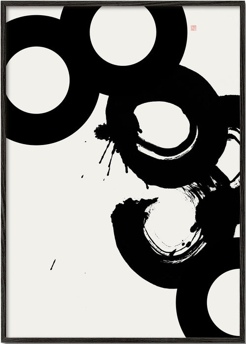 Quadro abstrato Círculos de tinta
