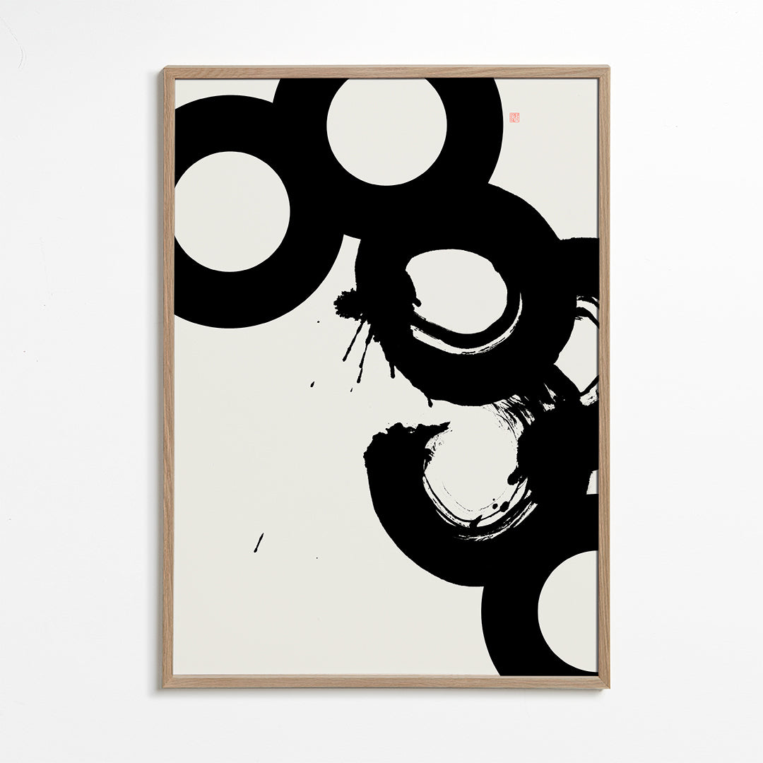 Quadro abstrato Círculos de tinta