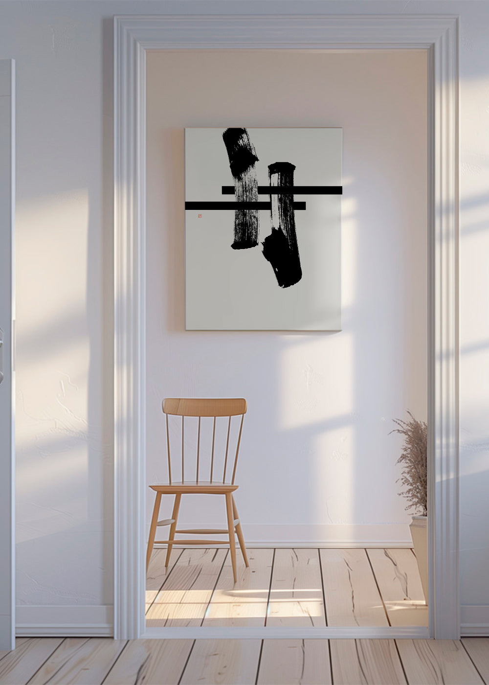 Gesto de tinta minimalista