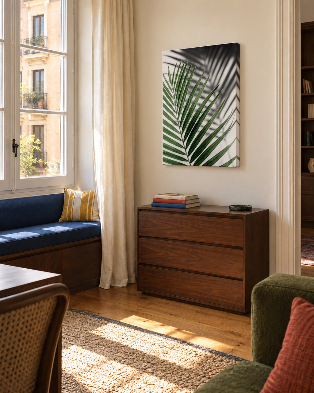 Summer shadows 3 - Unframed canvas in an interior