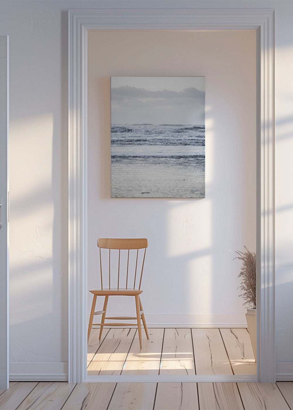 Arte paisagística: horizonte marítimo sereno