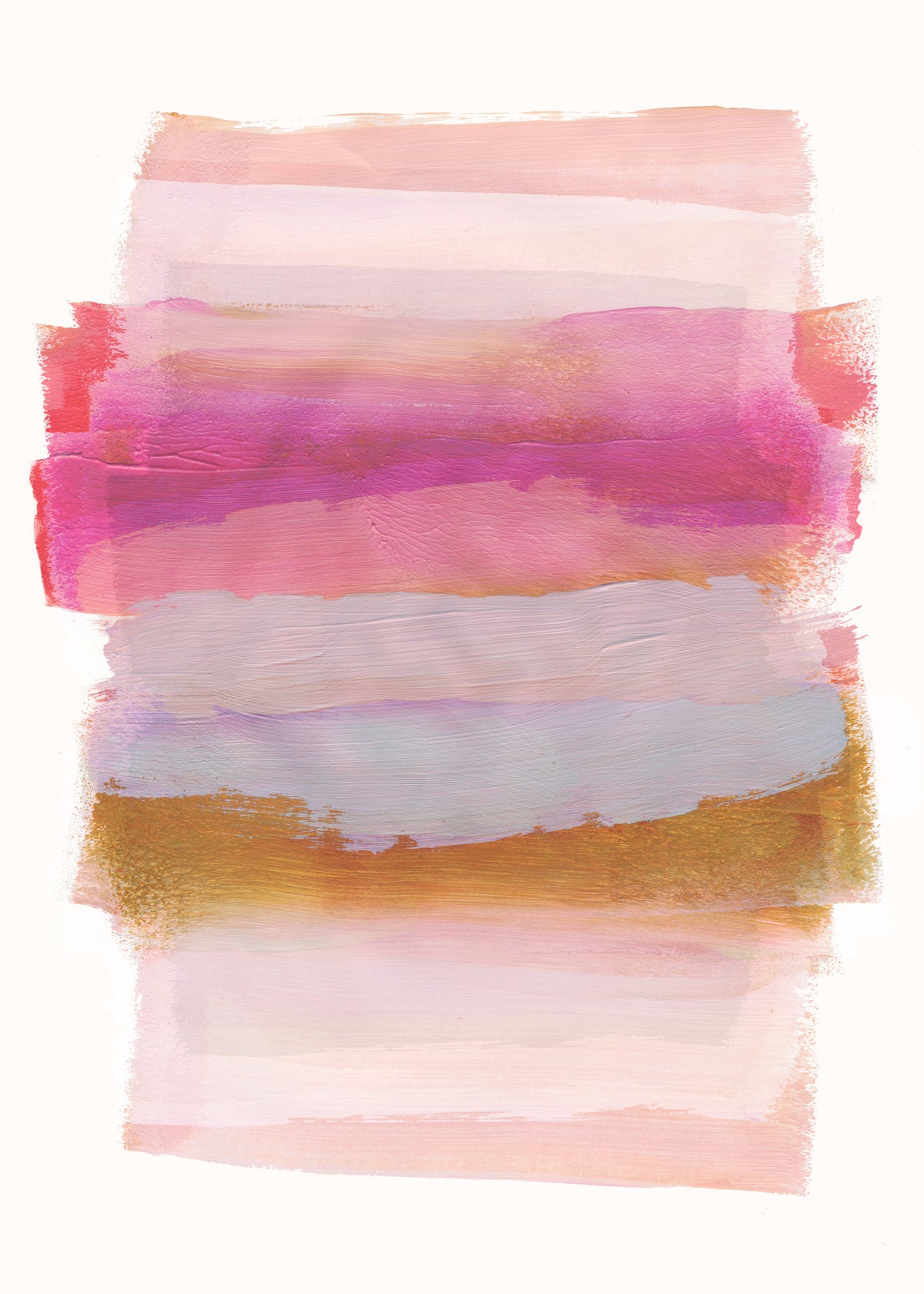 Abstract Brush Strokes 45 - Unframed art print