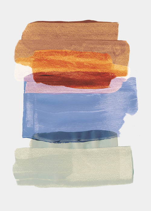 Arte abstrata camadas de pincel