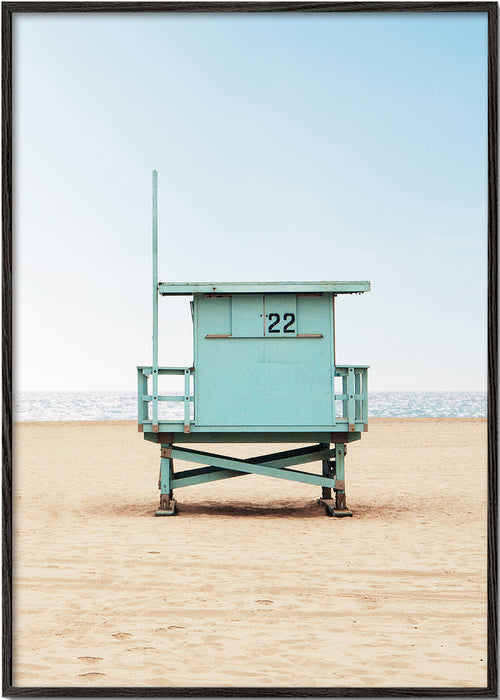 Arte paisagística: cabine Nº22 em praia minimalista