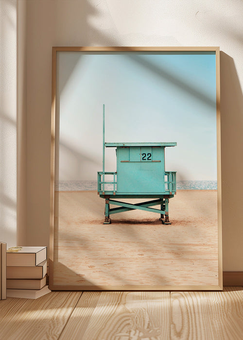 Arte paisagística: cabine Nº22 em praia minimalista