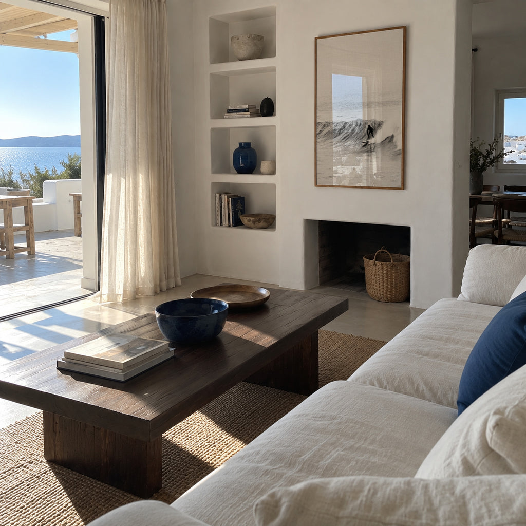 Surf Time - Framed poster in an interior