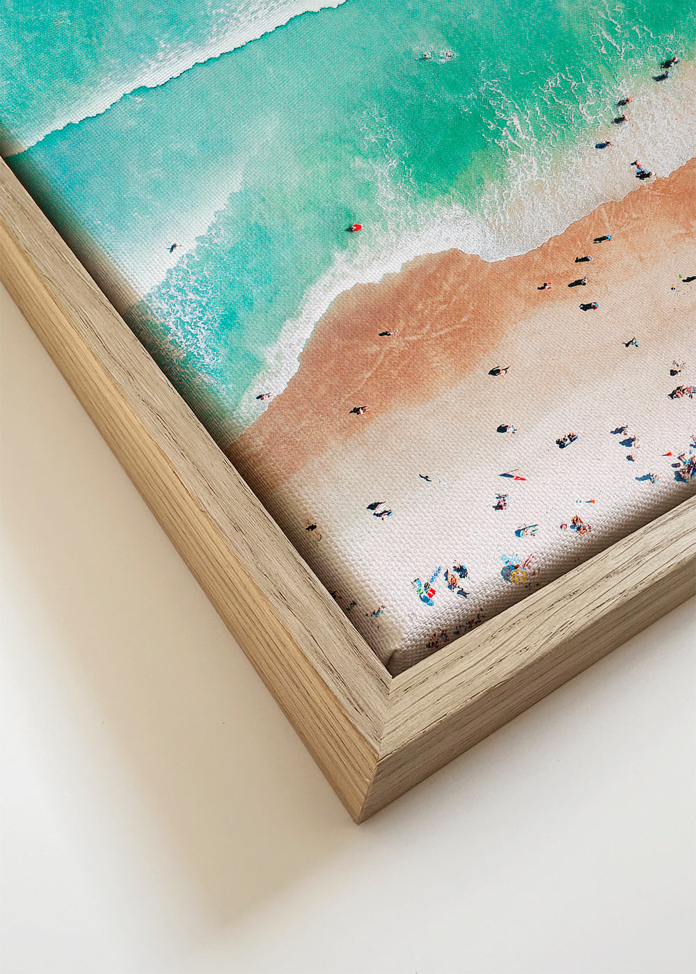 Arte para paisagem: praia turquesa vista aérea
