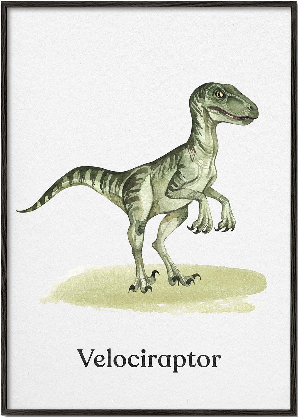 Quadro Velociraptor infantil