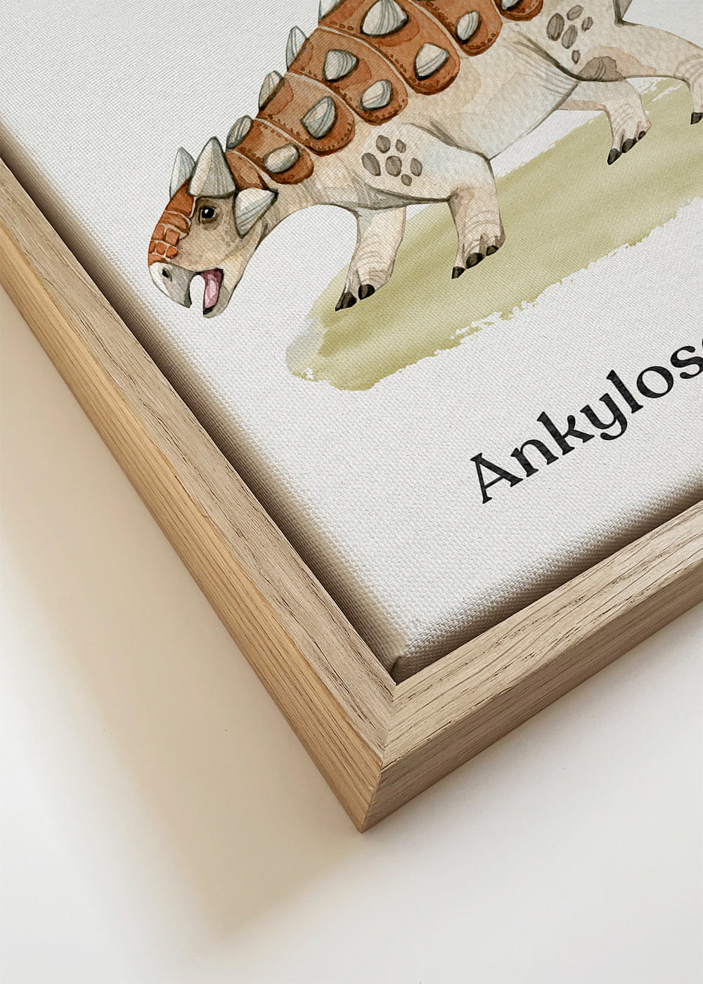 Ankylosaurus aguarela infantil