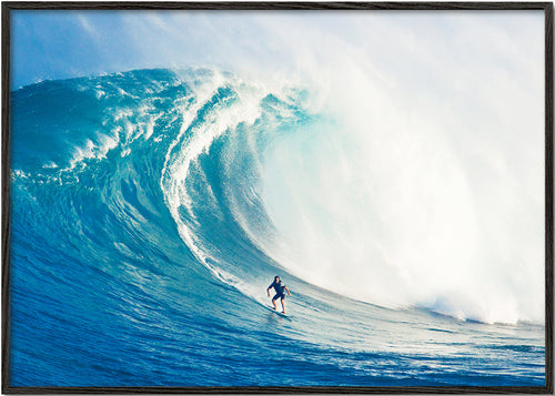 Arte desportivo Surfista em onda gigante