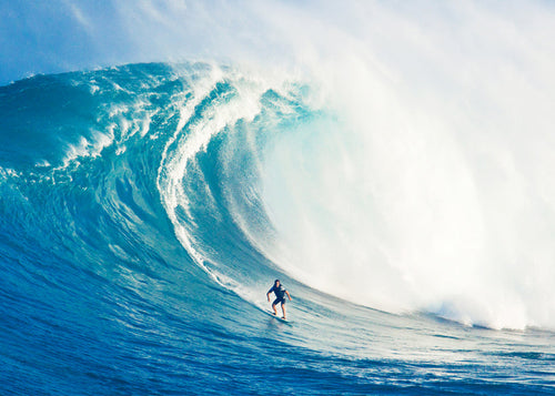 Arte desportivo Surfista em onda gigante