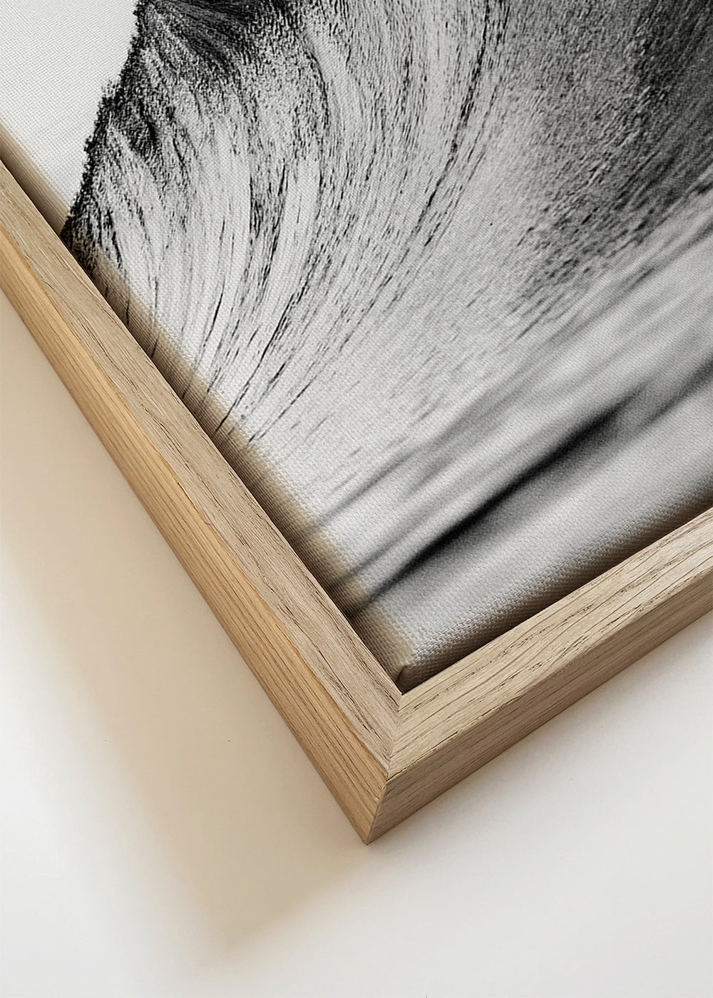 Arte paisagística: onda a preto e branco