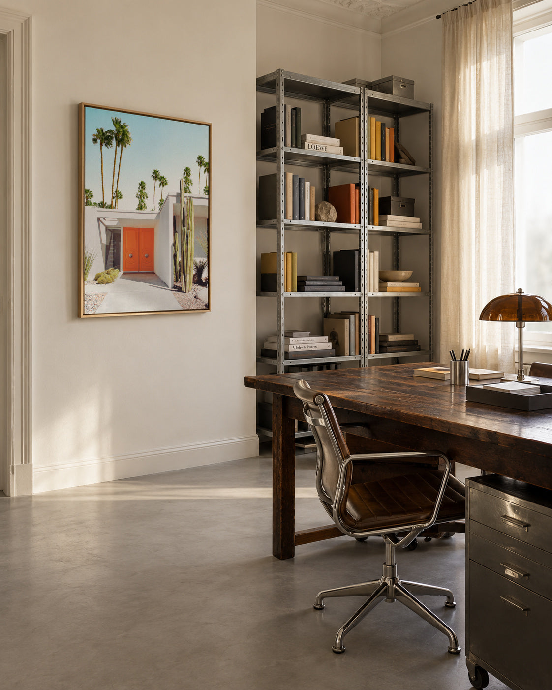 Palm Springs California - Framed canvas in an interior