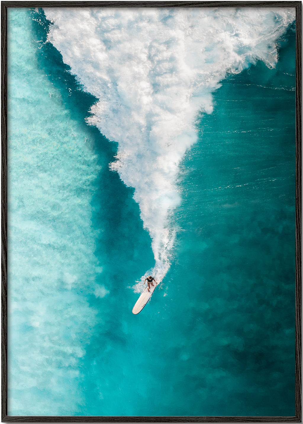 Arte desportiva: surf visto do ar