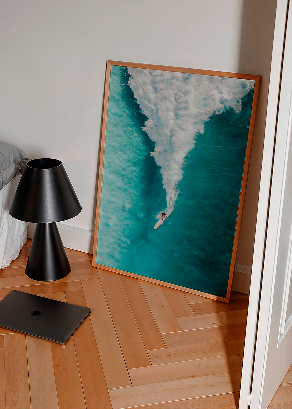 Arte desportiva: surf visto do ar