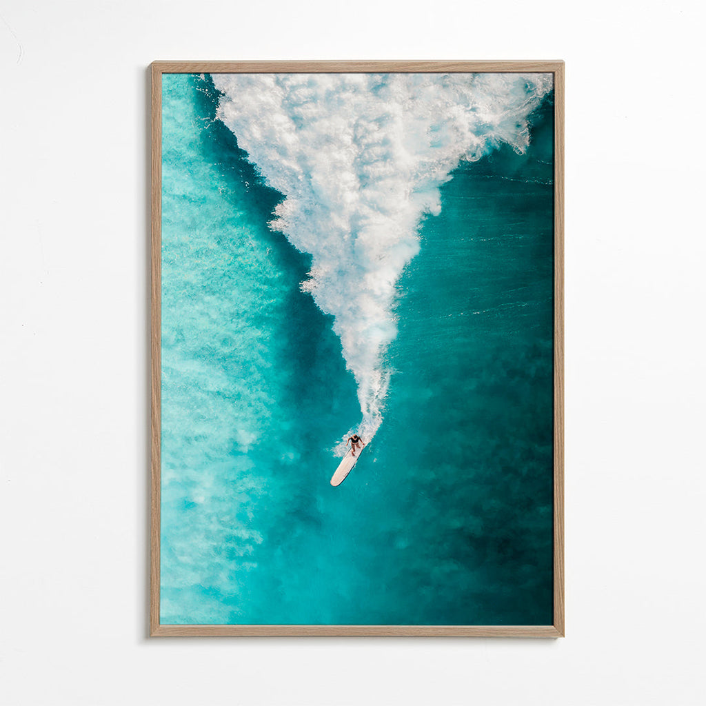 Arte desportiva: surf visto do ar