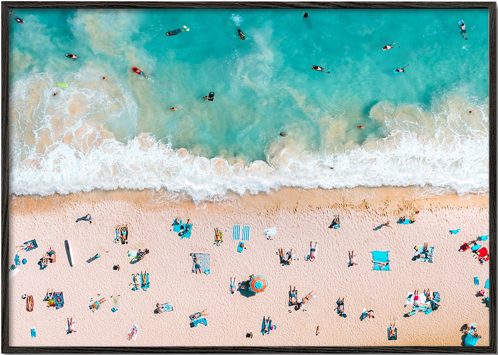 Arte paisagística: praia vista aérea