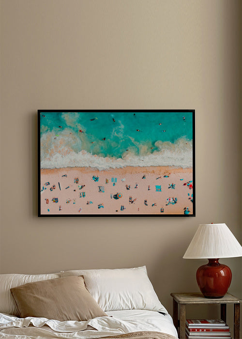 Arte paisagística: praia vista aérea