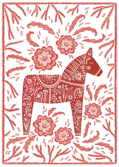 Quadrinho Cavalo Dala Vermelho