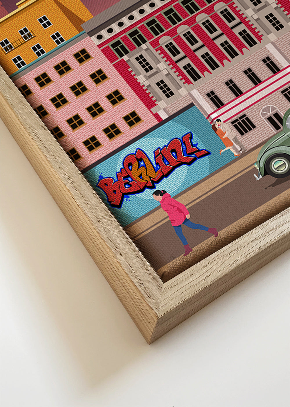 Quadro de cidades Berlim: skyline ilustrado