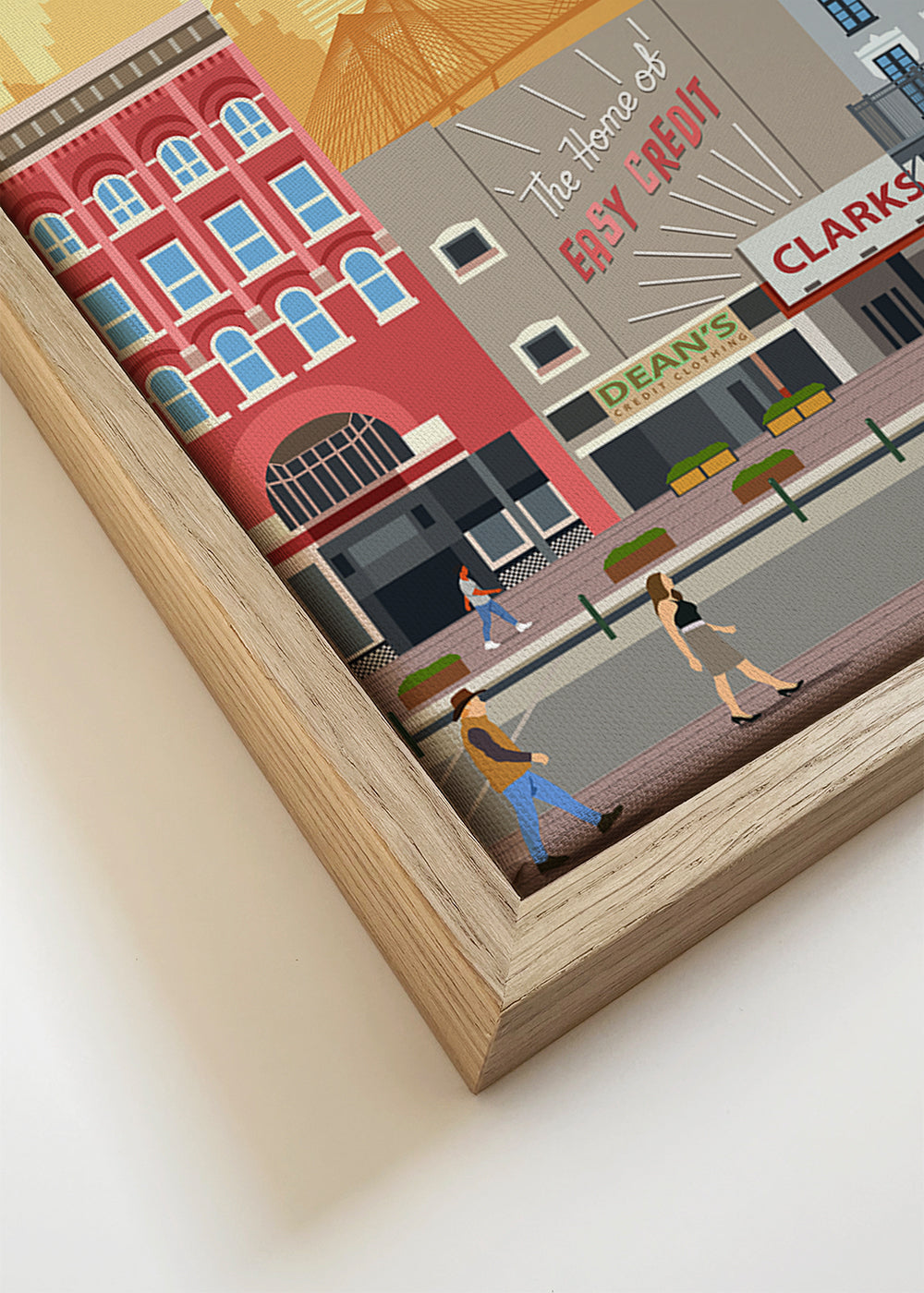 Arte urbana: Houston ilustração vertical