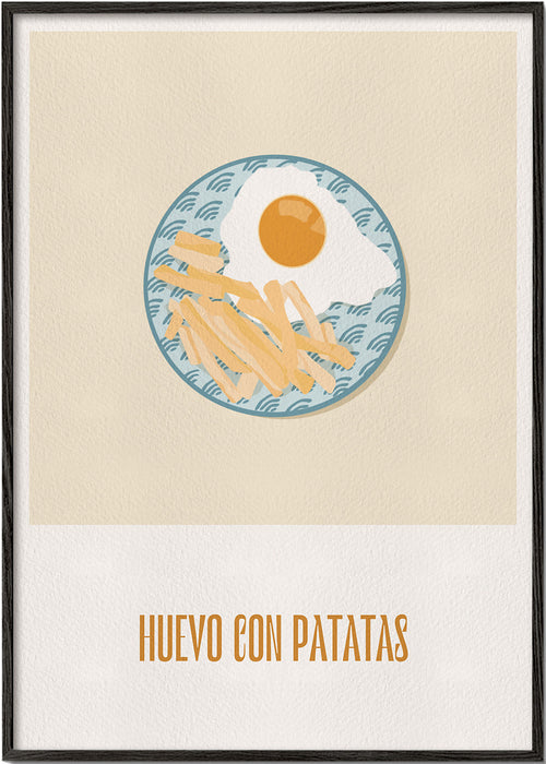 Arte para cozinha: ovo com batatas