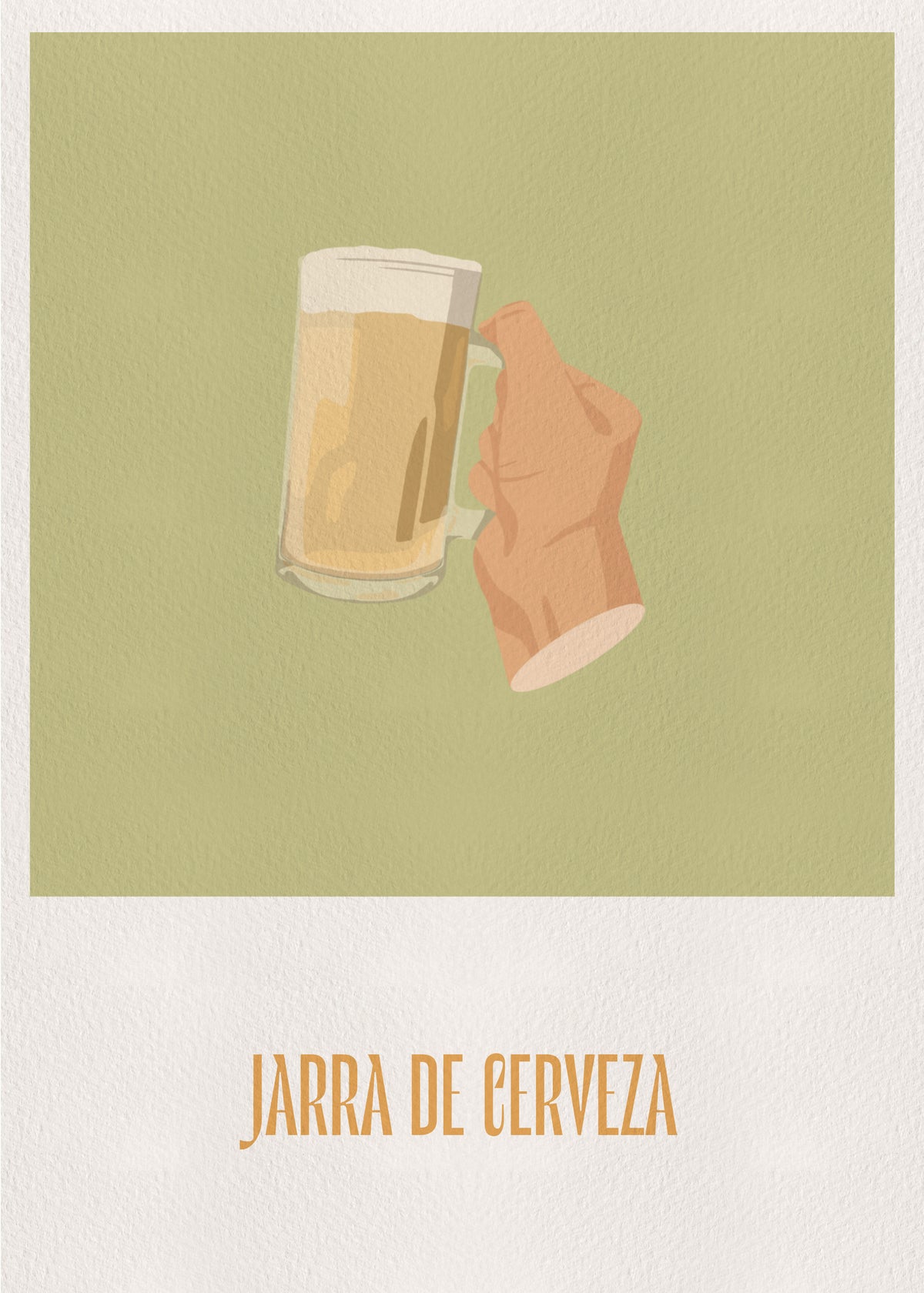 Jarra de cerveza - Unframed art print
