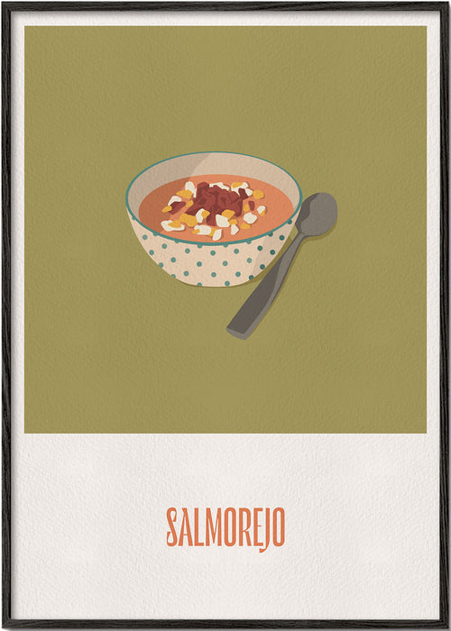 Arte para cozinha Salmorejo ilustração