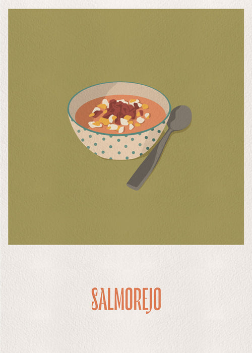 Arte para cozinha Salmorejo ilustração