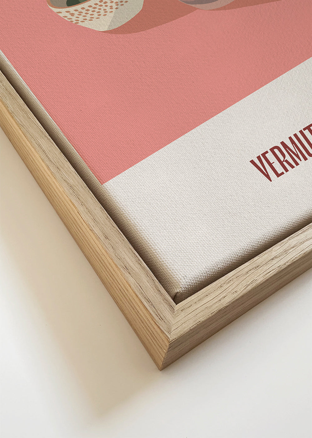 Arte para cozinha Vermute e azeitonas ilustração minimal