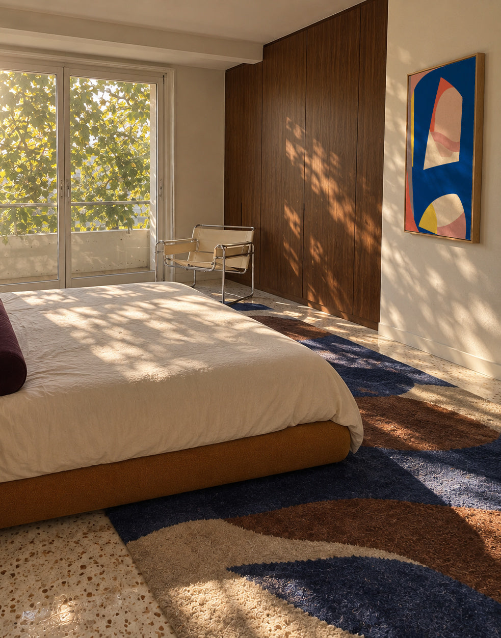 Modernist - Framed canvas in an interior