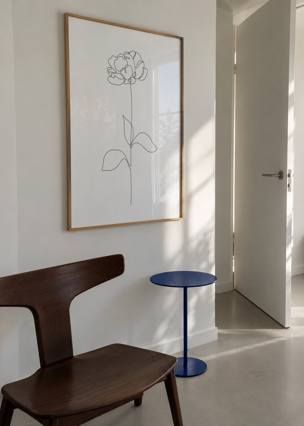 Peony - Framed poster in an interior