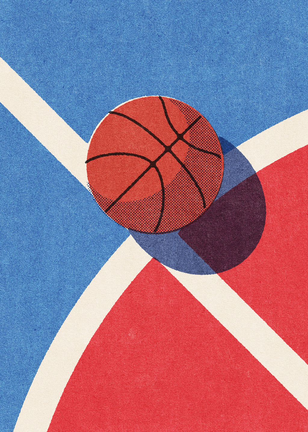 BALLS / Basketball (Outdoor) - Unframed art print