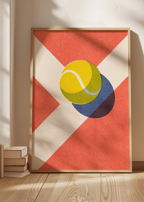 Arte desportivo: bola de ténis gráfica